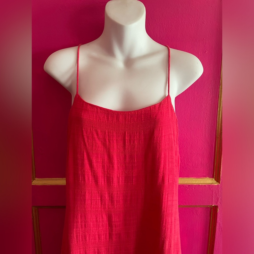 1.State red cotton strappy sundress size S - Picture 5 of 6